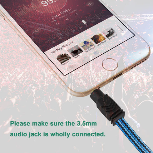 Headphone Splitter for 2 Headphones, 2 Way 3.5mm Adapter Aux Cable Mini Jack Male to Dual Female