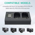 NP-FZ100 Camera Battery Charger, LP Dual USB Charger with LCD Display, Compatible with Sony A6600 A9 A9R A9S A9II A7C A7SIII A7III A7RIII A7RIV A7IV Cameras, Charging Station for Sony NP-FZ100