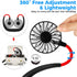 Neck Fan Portable Rechargeable, Wearable Cooling Fan with 360 Degree Rotation, 2000mAh for Travel Sports