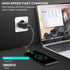 etguuds 1ft Short USB C Cable 2-Pack, 4.2A Fast Charging, Nylon Braided, Compatible with Samsung Galaxy S20, S10, Note