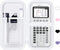 Hard Case for Texas Instruments TI-84 Plus CE/TI-84 Plus/TI-Nspire CX II CAS/TI-83 Plus Graphing Calculators (White)