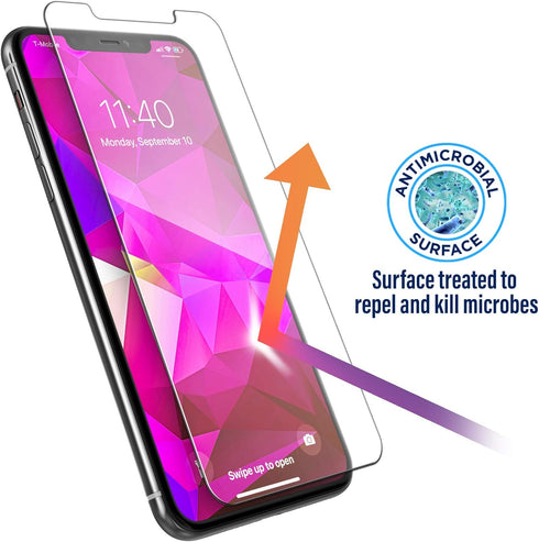 magglass Compatible with iPhone 12 Pro Max Tempered Glass Screen Protector, Anti Bubble UHD Clear Full Coverage Display