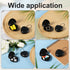 2pcs Ear Plug Carrying Cases, Black Triangular Earbud Holder with Lanyard for Travel and Outdoor Activities