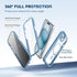 TIESZEN iPhone 15 Plus Case - Sky Blue, Dustproof, MagSafe Compatible, with Privacy Screen & 9H Tempered Glass