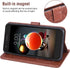 Phone Case for LG Aristo 2 3 Plus/Rebel 4 LTE/Tribute Empire Dynasty/Zone 4 with Tempered Glass Protector - Brown
