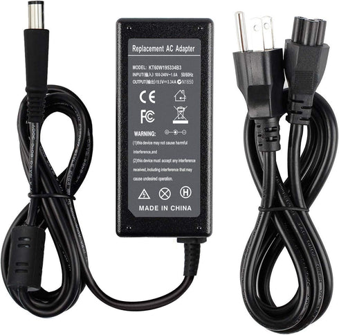 Laptop AC Charger, 65W Power Adapter, 19.5V 3.34A for Dell Latitude E5440 E5470 7480 E6540 E7440 E7450