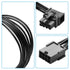 SinLoon 8-Pin Extension Cord PCIE 8 Pin Female to Right Angle Male PCIE Power Adapter Cable for Graphics Card
