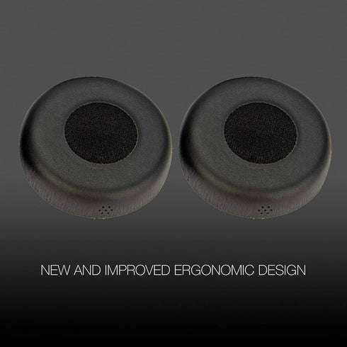 Ear Pad Cushions for Jabra Evolve 75 Wireless Bluetooth Headset, 2pk Spare Leatherette Replacement Cushions for Jabra