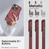 iPhone 15 Pro Max Case - Strong Magnetic Maroon, Military Grade Drop Tested, Compatible with MagSafe, Slim Frosted 6.7"
