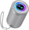 LENRUE Small Portable Bluetooth Speaker with Lights, TWS Stereo Surround Sound, Type C