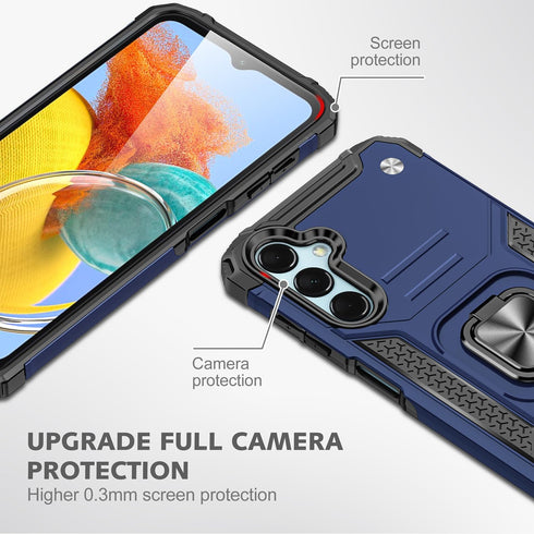 Galaxy A25 5G Case, Military Grade Built-in Kickstand with Holster Armor Heavy Duty Shockproof Cover for Samsung Galaxy