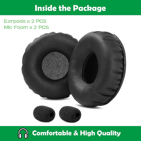Premium Replacement Earpads for Logitech PC 960 Stereo Headset, Soft Protein Leather & Memory Foam
