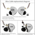 IEM Headphone, CCA C10 4BA+1DD Hybrid HiFi Earbuds, Sports Stereo Noise Cancelling Wired Headphone, Cyan