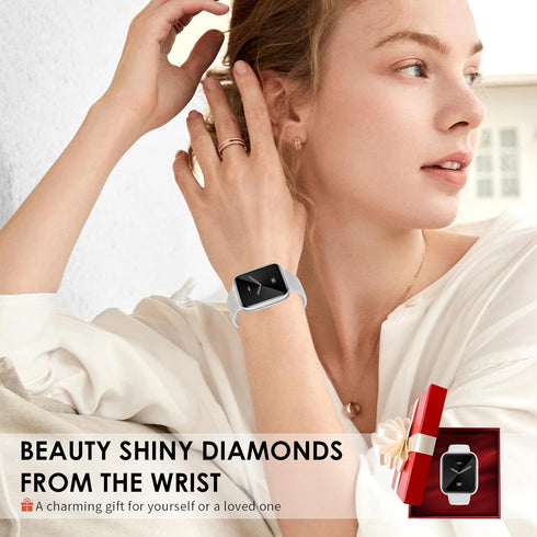 Smart Watch for Women, 1.75" AMOLED Fitness Tracker, Answer/Make Call, Heart Rate Sleep Monitor, 130+ Sports Mode, IP68