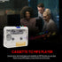 Yinhing Cassette MP3 MP3 Cassette to Player, Color Transparent Tape Player to Portable Stereo Player, USB Plug and Play