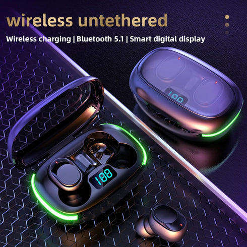2024 New Version True Wireless Bluetooth Earbuds, In-Ear Headphones with Charging Case, Model 15, Compatible with Apple
