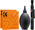 K&F Concept 4-in-1 Camera Cleaning Kit - Lens Brush Pen, Rocket Air Blower, Microfiber Cleaning Cloth for Canon, Nikon,