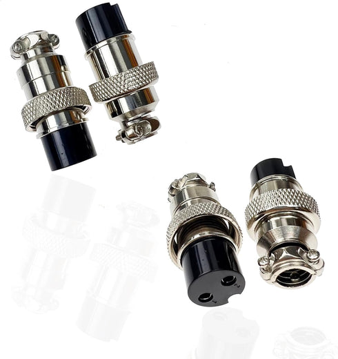 Lsgoodcare 4Pcs GX20-2Pin Male Aviation Connector Power Cable with 20Awg Cable and 4Pcs 20MM 2Pin Socket