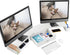 Dual Monitor Stand Riser with Drawer & Metal Leg, Large White Computer Monitor Riser with Storage for 2 Monitors