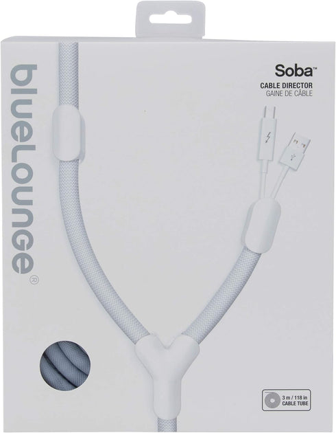 Bluelounge Soba Cable Director, BLUSB-WH, White