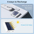 Xuniktek 12000mAh, 4 Solar Portable Charger Small Solar Power Bank, USB C Input/Output External Battery with Built