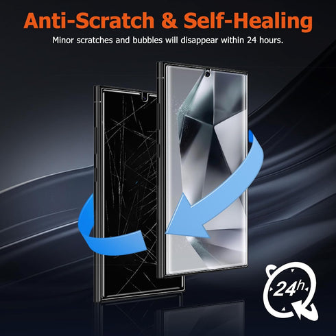 LYWHL 3 Pack Screen Protector for Samsung Galaxy S24 Ultra, Flexible TPU Hydrogel Film, Anti-Scratch, Shock-Resistant