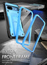 Poetic Revolution Case for Google Pixel 8A 5G, Blue, Full Body Rugged, 20FT Drop Tested, Kickstand, Built-in Screen