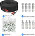 Aimyzii 100ft 4 Pack 8X Adapters,100 BNC Cable BNC Video Power Cable,Security Camera Cable for CCTV Camera DVR Security