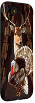 Deer & Turkey Hunting Gift Case for iPhone SE (2020), 7, 8 - Cool Wildlife Hunter Hobby Accessory