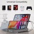 Charging Station for Multiple Devices, MSTJRY 5 Port Multi USB-A Charger Station with Power Switch for iPhone, iPad,
