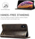 iPhone XR Case, SINIANL Leather Wallet Folio Case with Stand and ID Credit Card Slot for iPhone XR 6.1 inch 2018