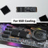 6pcs Small Aluminum Heatsink 25x25x10mm - Cooling Radiator with Thermal Conductive Tape for ASUS ROG Ally