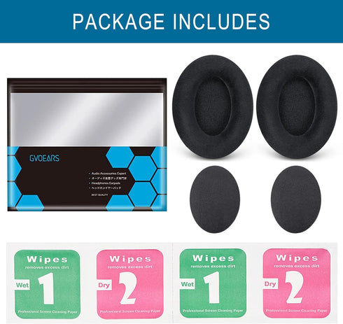 Earpads for Sennheiser HD598/HD518/HD558 Headphones, Velour Ear Pads Cushions Replacement for HD595/HD599 (Black)