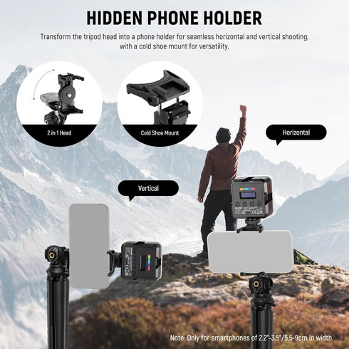 NEEWER Tripod for iPhone with Remote, Mini Flexible Phone Tripod Stand, Vlog Selfie Stick, TP35