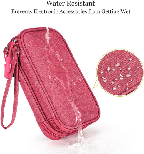 Electronic Organizer Travel Cable Accessories Bag - Waterproof Electronic Accessories Organizer Bag for Power Bank,