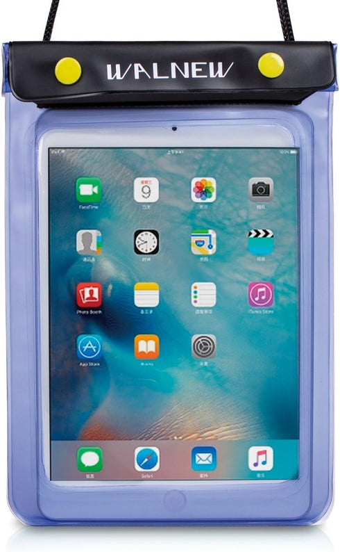 WALNEW Universal Waterproof eReader Protective Case Cover for Kindle 2022/Kindle Paperwhite/Oasis/Fire 7, Blue