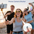 Voinap Phone Camera Remote Control for iPhone Android iPad with Zoom, Bluetooth Camera Remote Clicker with Front/Rear
