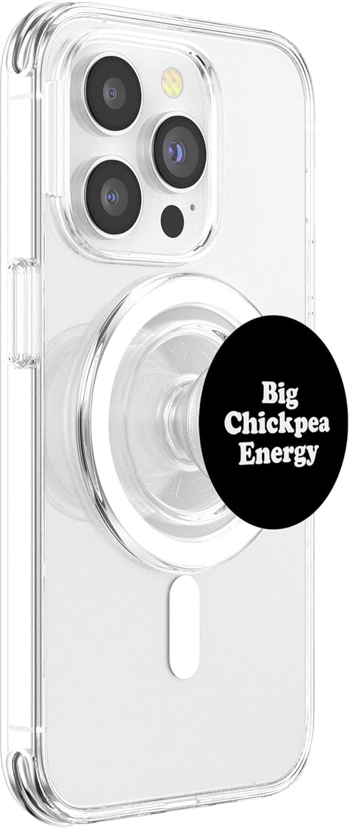 I Love Chickpeas Designs By JXCO Big Chickpea Energy PopSockets MagSafe PopGrip for iPhone