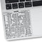 Synerlogic Mac OS Shortcuts Sticker - 5pcs Keyboard Stickers for macOS, No-Residue Laminated Vinyl Cheatsheet
