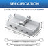 EJAY 4-Port 10Gbps 3.2 2, USB C Hub Clamp Mount, USB Hub Gen Aluminum Clamp On USB Hub for Monitor & Desk, Dual Cable