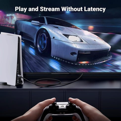8 25FT, 40Gbps 2000Mhz Cat8 RJ45 PS5 PS4 PS3 25FT UGREEN Cat Ethernet Cable High Speed Braided Network Cord Shielded