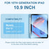 Kiloob 10th 10 2022 10.9", 10th 2022 for iPad Generation Case with Keyboard for Apple th Gen Keyboards Case with Pencil