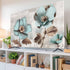 Yukro 75 Inch, 65"x37" Blue Broccoli Indoor TV Dust Cover, Farmhouse Rustic Floral Retro Brown Botanical Elastic TV