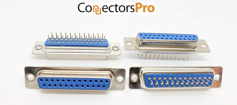 Pc Accessories - Connectors Pro 10-Pack DB25 DIP D-Sub DP25 F Connector, 25 Pins Female for PCB Mounting