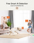 CINMOORE 5MP 64GB 3K 360 2-Way 2.4G 5G Camera for Home Security, Free SD Card, Non-Subscription AI Human/Pet/Facial