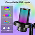 MAONO Gaming Microphone USB for PC, RGB Lights, Noise Cancellation Condenser Mic, Mute, Gain for Streaming, Recording,