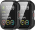 Protective Case for SKG V7 & V7 Pro, Hard PC Film Face Cover Bumper, Smartwatch Accessories (Black & Black)