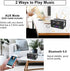 DIY Bluetooth-Compatible Speaker Kit, DIY FM Radio Soldering Project USB Mini Home Sound Amplifier with Colorful LED