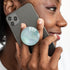 Translucent Clear Phone Grip with Expanding Kickstand, Cell Phone Collapsible Stand for Smartphones