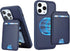iPhone 15 Pro Max Case with Credit Card Holder MagSafe, Leather Wallet for Women, Detachable 2-in-1 for Men - Blue